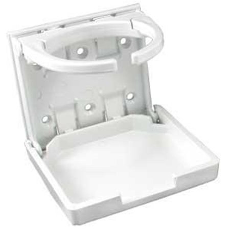POWER HOUSE 45624 Adjustable Cup Holder, White PO90703